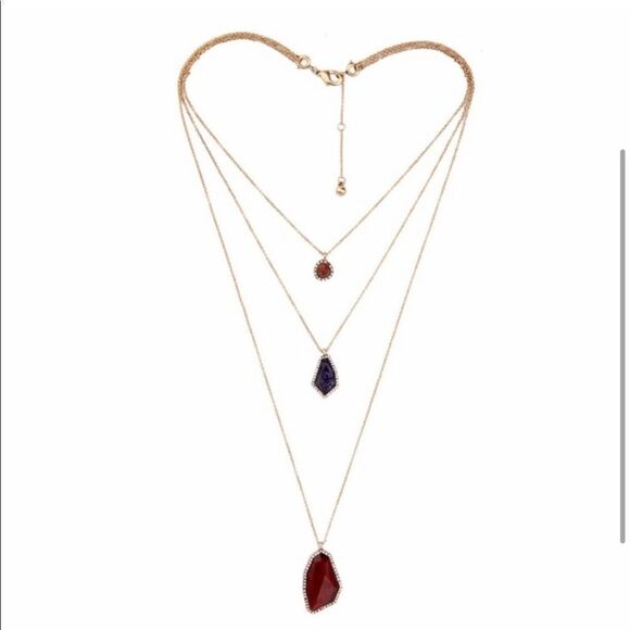 Gorgeous Layered Geometric Necklace - Picture 2 of 5